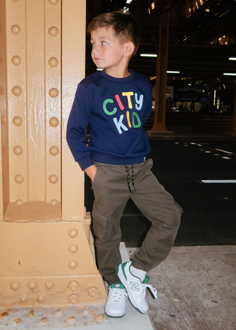 City Kid Sweatshirt - Blue Multi