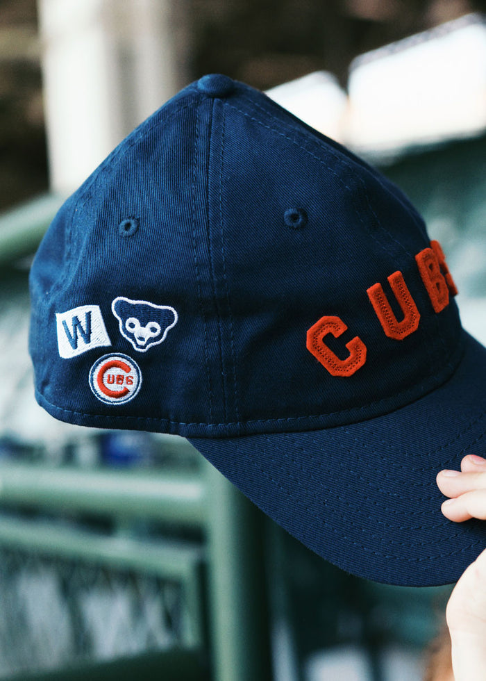 Toddler Cubs Felt Applique Dad Hat - Navy