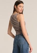 Essy Rib Top - Slate Grey