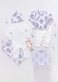 Nesting Box Baby Take Home Set - Lavender Bouquet