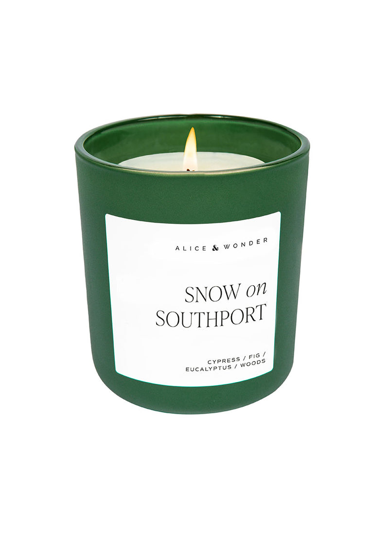 Snow On Southport Soy Candle -  Green 15oz