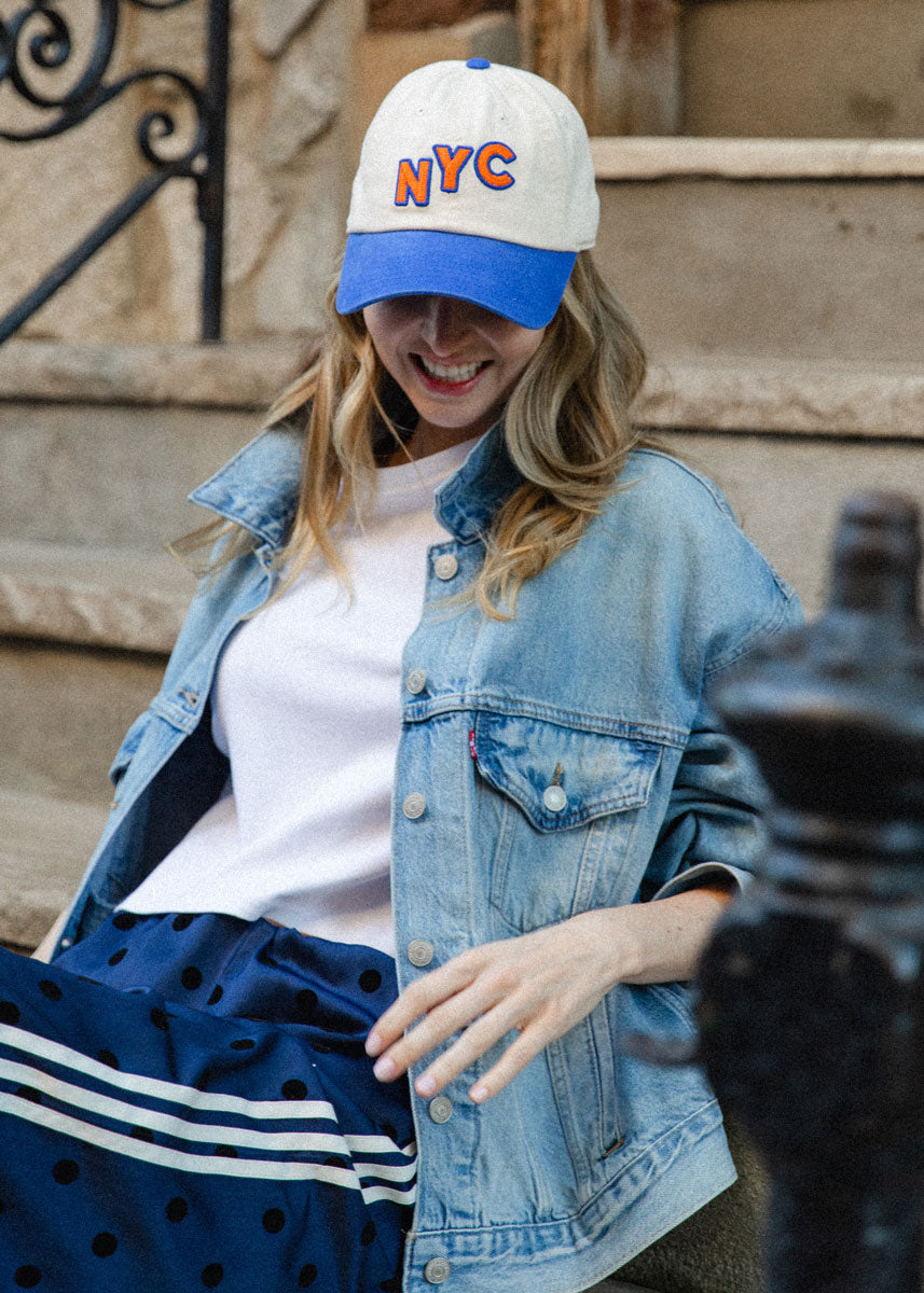 New Timer NYC Baseball Cap - Blue & Orange