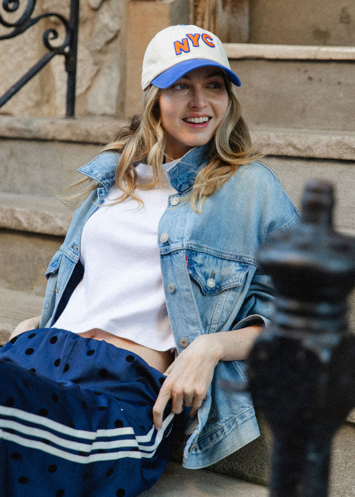 New Timer NYC Baseball Cap - Blue & Orange