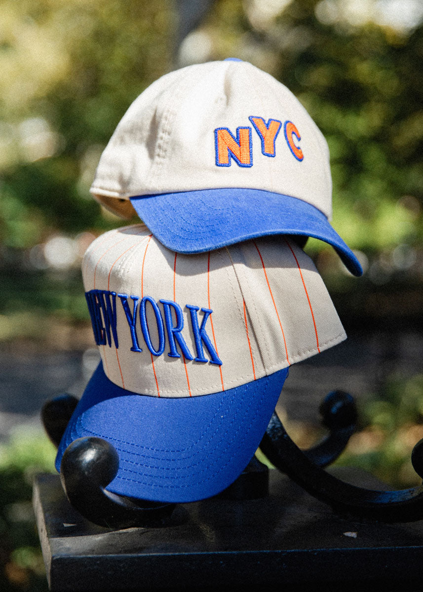 New Timer NYC Baseball Cap - Blue & Orange