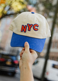 Youth New Timer NYC Baseball Cap - Blue & Orange