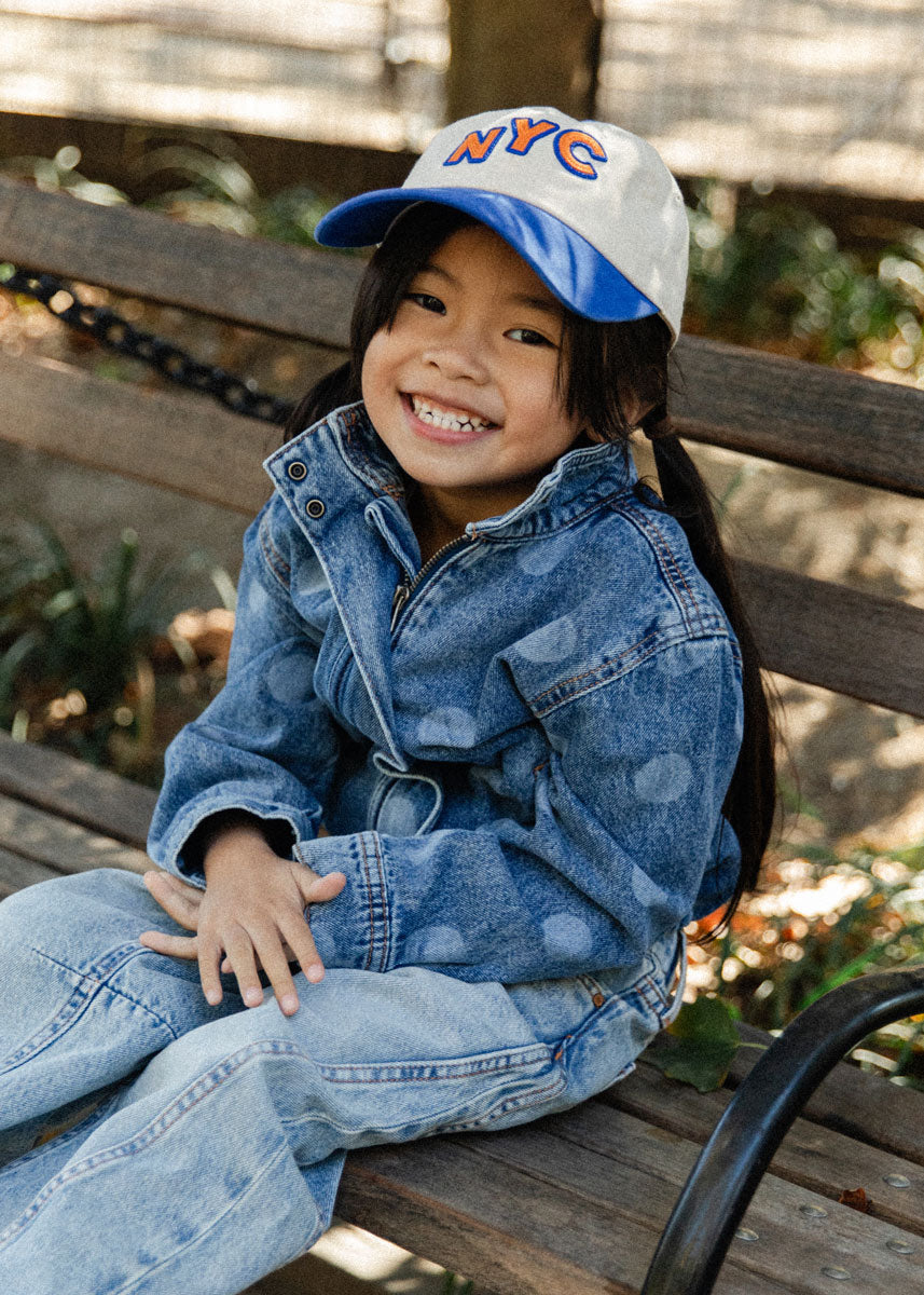 Youth New Timer NYC Baseball Cap - Blue & Orange
