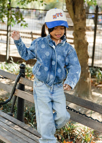 Youth New Timer NYC Baseball Cap - Blue & Orange