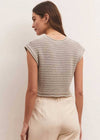 Quincey Sweater Top - Moon Grey