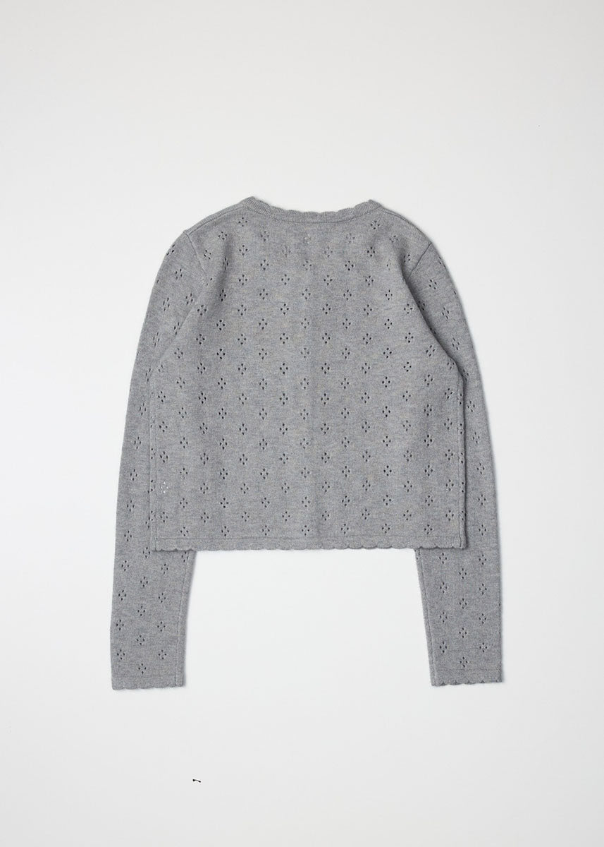 The Carmela Cardigan - Heather Grey