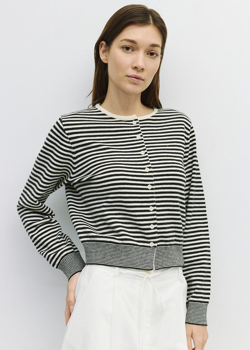 The Montana Cardigan - Black & White