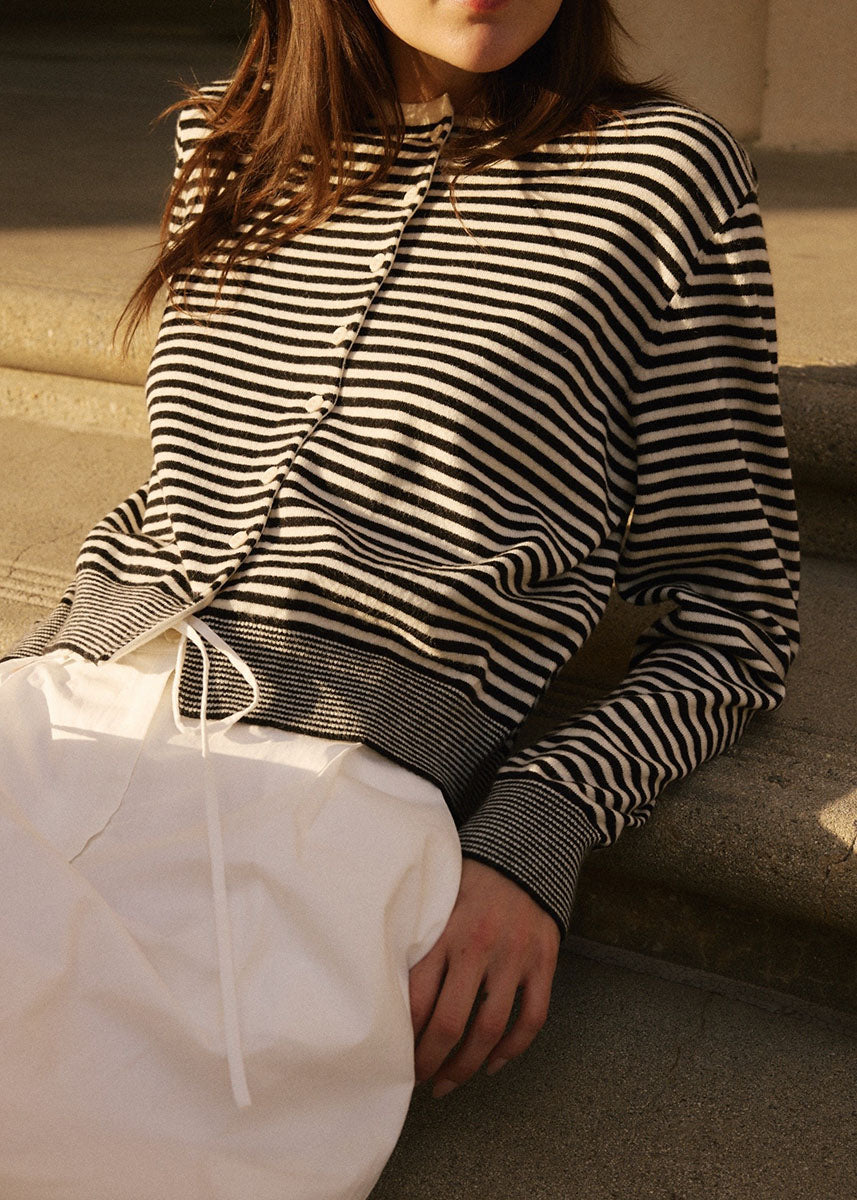 The Montana Cardigan - Black & White