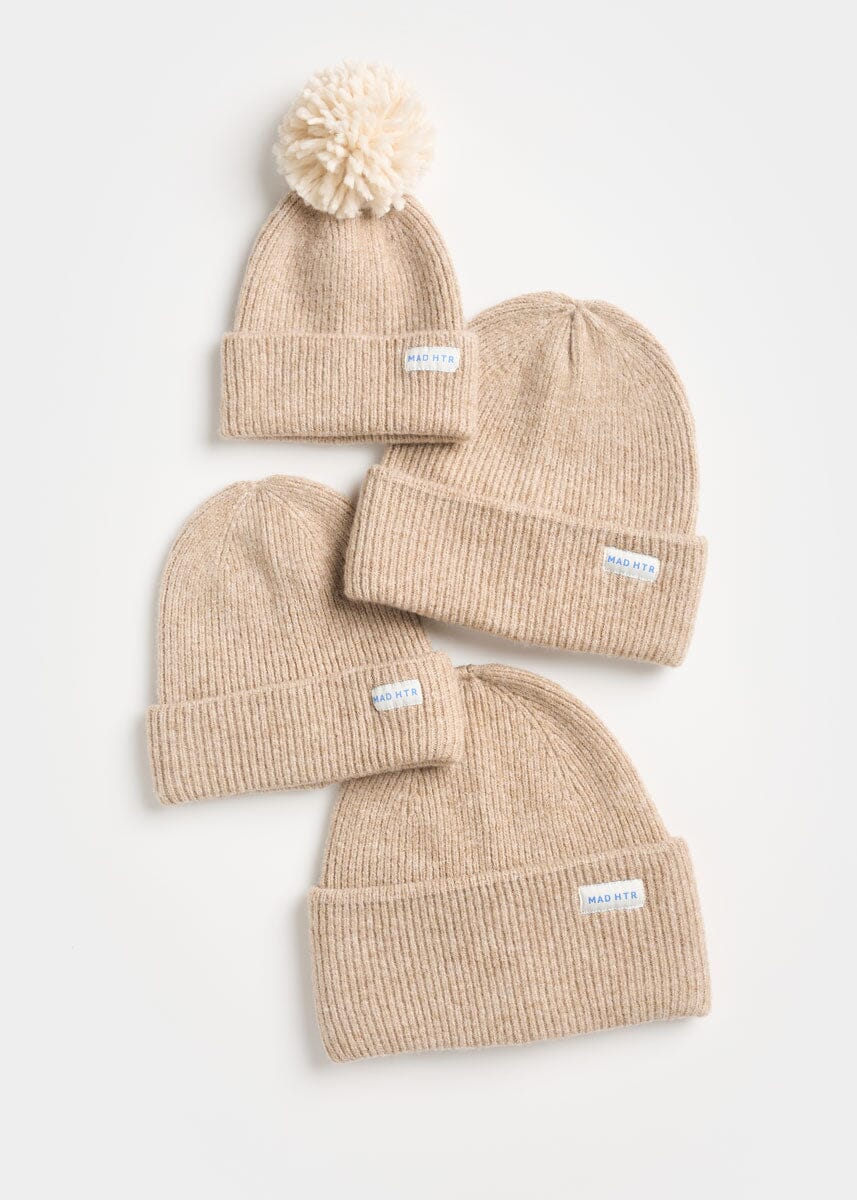 MAD HTR Heather Knit Beanie - Infant - Heather Taupe