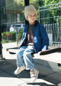 MAD HTR Heather Knit Beanie - Youth - Heather Taupe