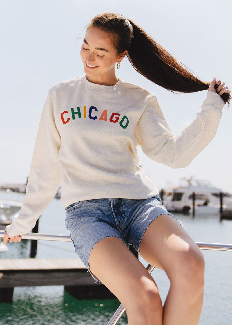 Sweet Home Chicago Sweatshirt - Heather Natural