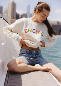 Sweet Home Chicago Sweatshirt - Heather Natural