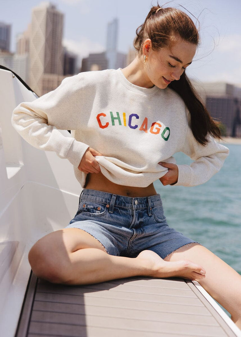 Sweet Home Chicago Sweatshirt - Heather Natural