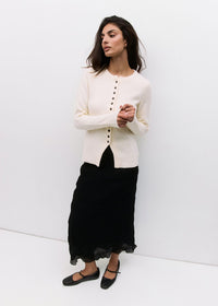 The Priya Cardigan - Cream