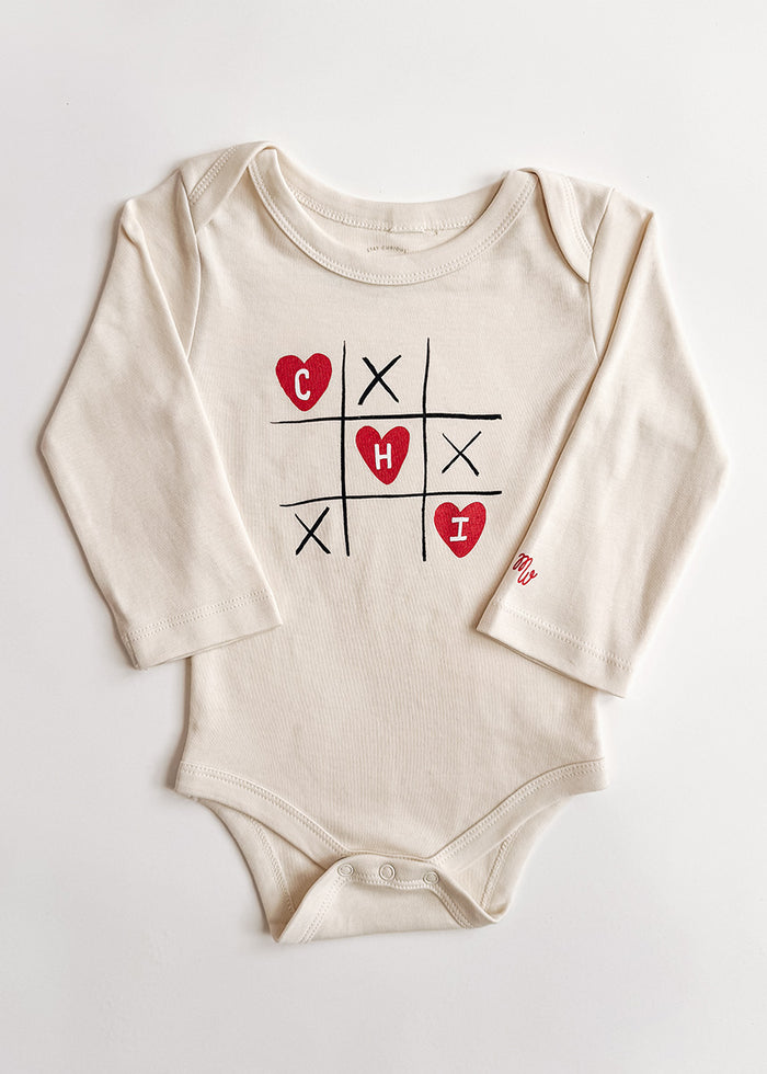 Tic-Tac-Chi Long Sleeve Onesie