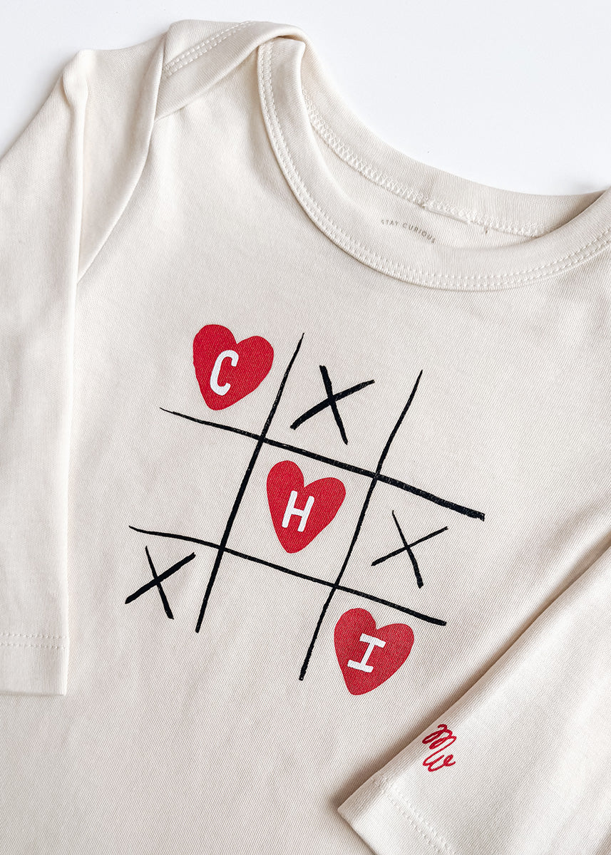 Tic-Tac-Chi Long Sleeve Onesie