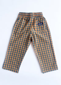 Gingham Stripe Pant - Blue & Orange