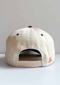Chicago Puff Baseball Cap - Orange & Navy