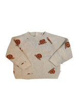 Snail Organic Cotton Magnetic-Button Sweater - Oatmeal