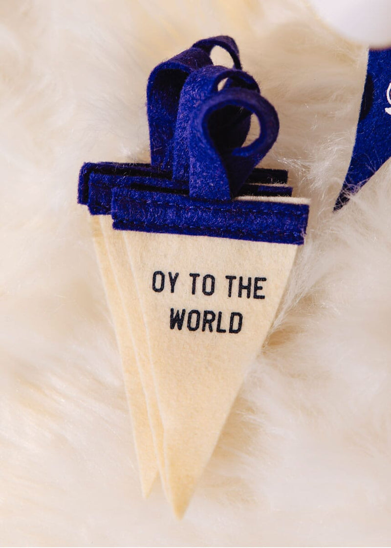 Mini Pennant Present Topper - Oy to the World