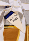 Mini Pennant Present Topper - Oy to the World