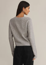 Medina Cardigan - Light Heather Grey