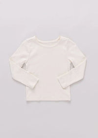 Seesaw Long Sleeve Rib Tee - Cream