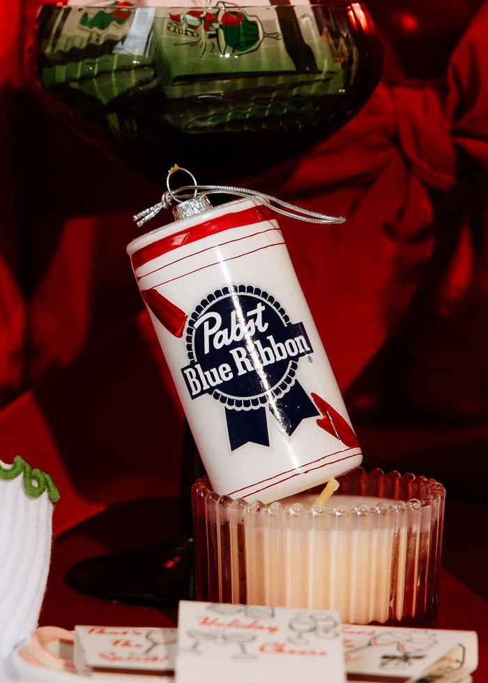 Blue Ribbon Beer Can Ornament