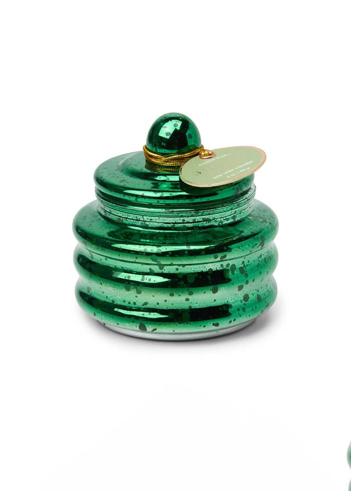 Beam Green Mercury Glass Candle - Balsam & Fir 3oz.