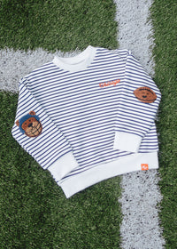 Chicago Football Striped Patch Sweatshirt