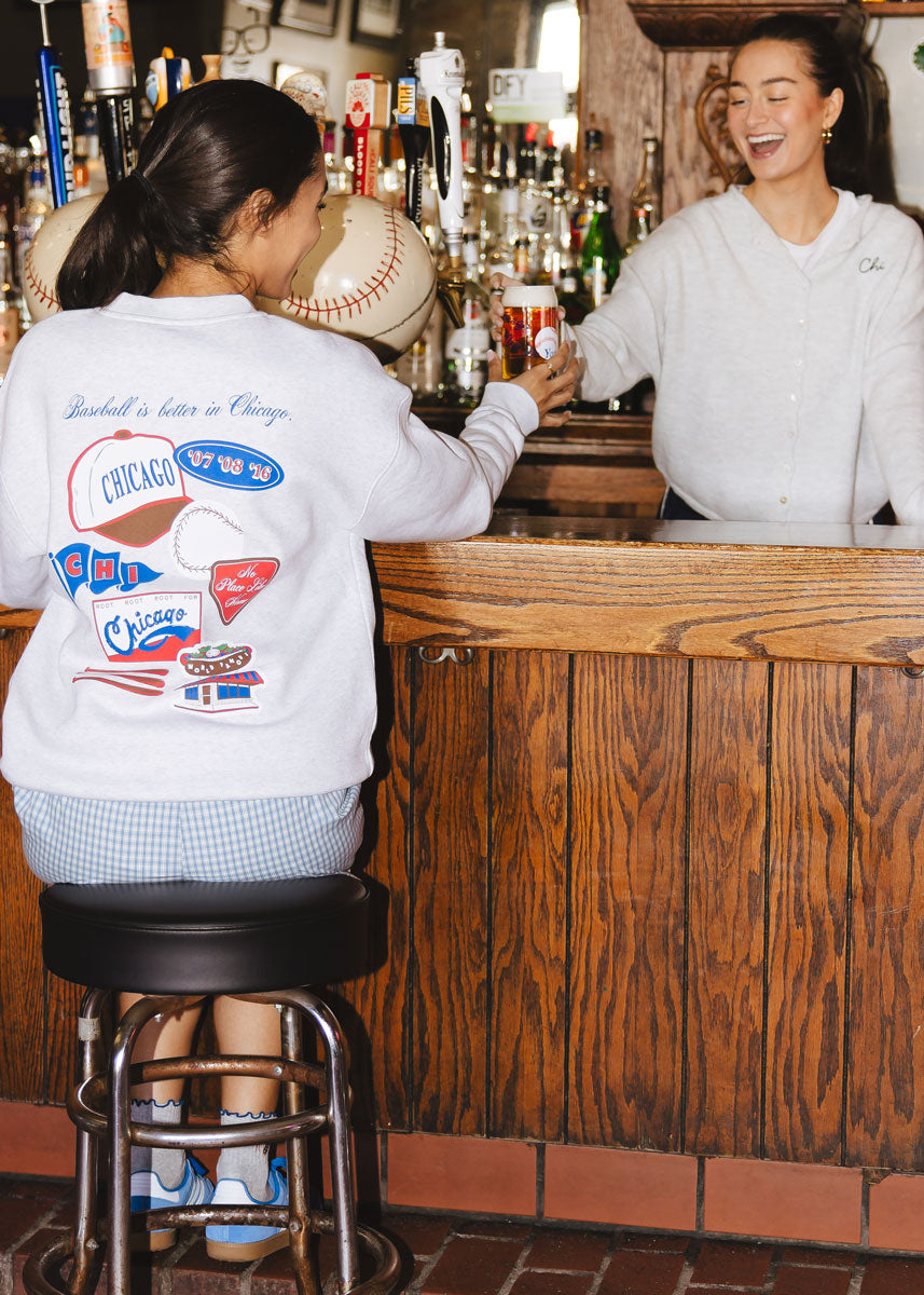Chicago Baseball Patches Sweatshirt