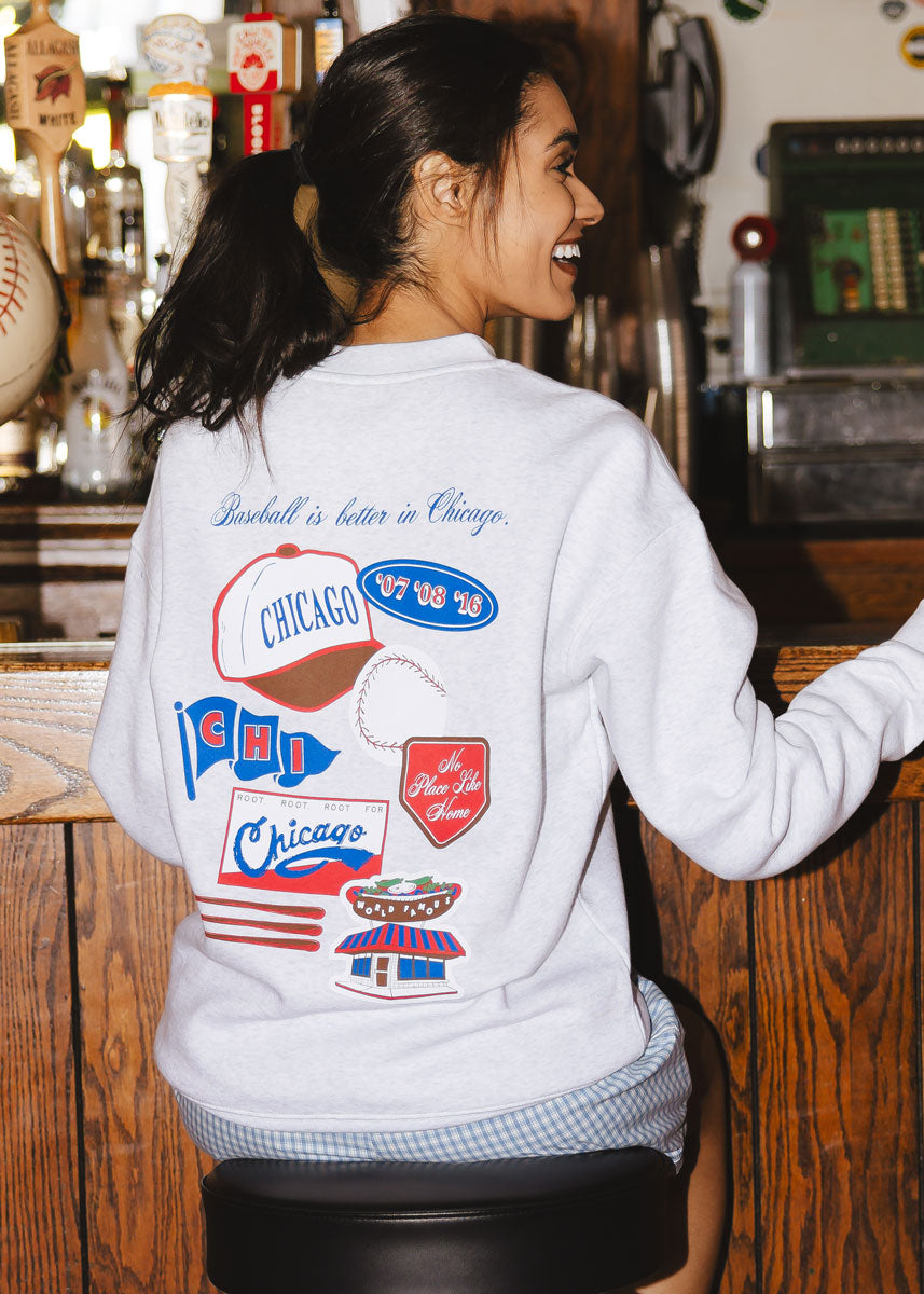 Chicago Baseball Patches Sweatshirt
