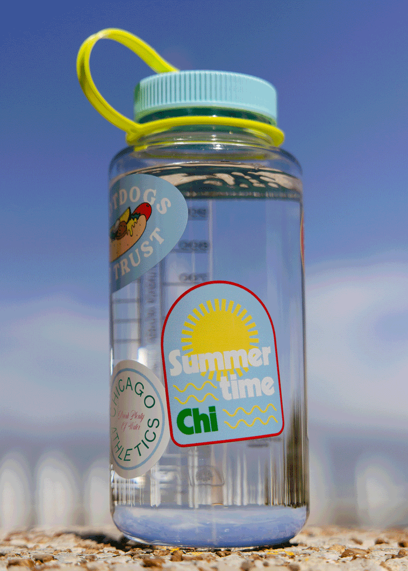 Summertime Chi Patches Nalgene 32oz - Clear