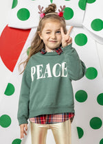 Peace Crewneck - Pine