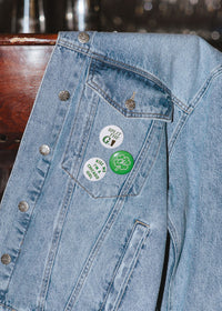 Kiss Me I'm A Chicago Girl Button