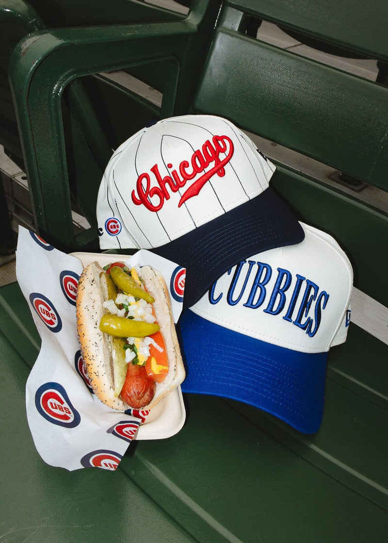 Cubs Vintage Logo Pinstripe Hat