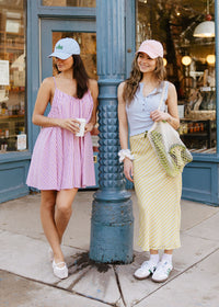 Chicago Arch Dad Hat - Pink & Orange