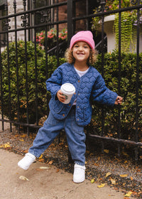 Toddler Mad Hatter Ribbed Knit Beanie - Sachet Pink