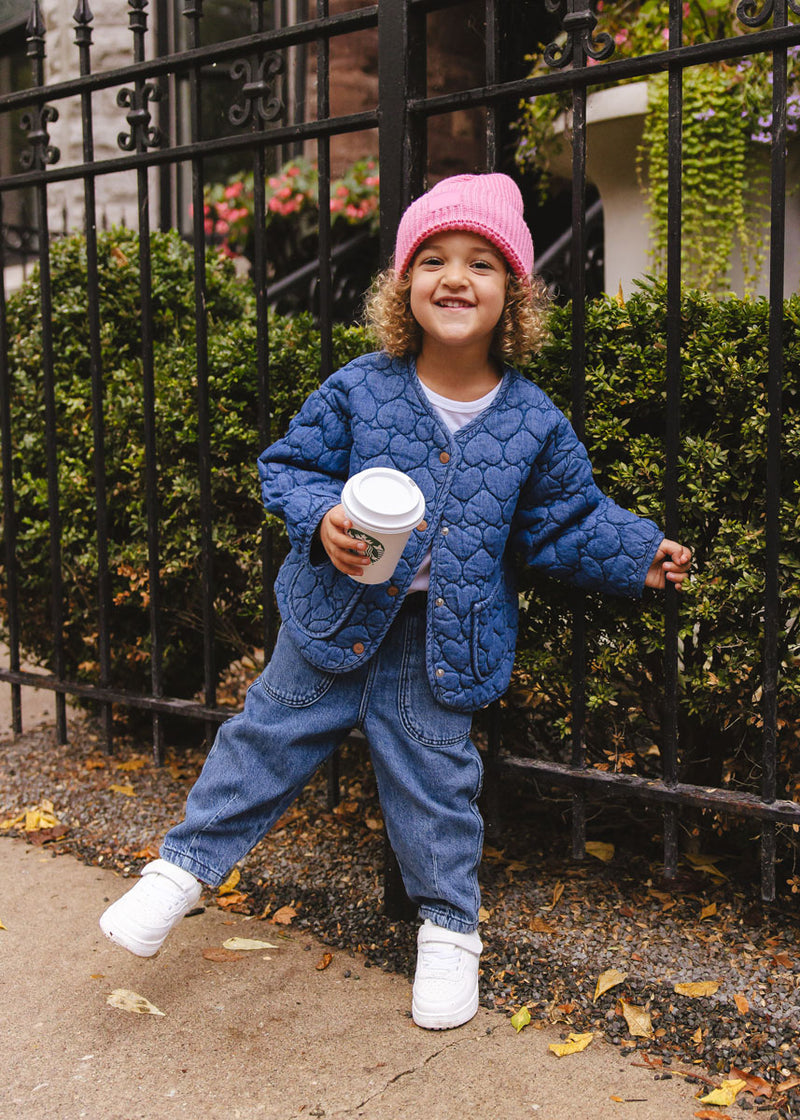 Toddler Mad Hatter Ribbed Knit Beanie - Sachet Pink