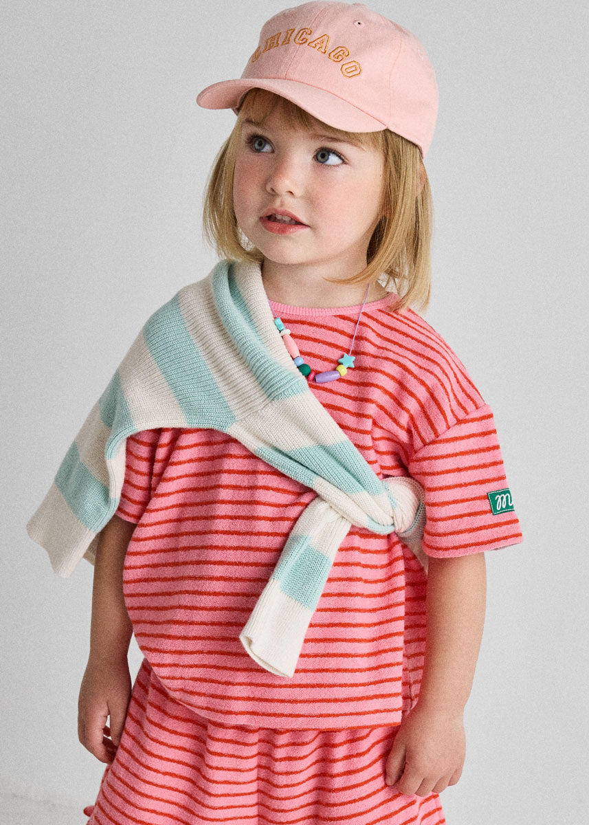 Toddler Chicago Arch Dad Hat - Pink & Orange