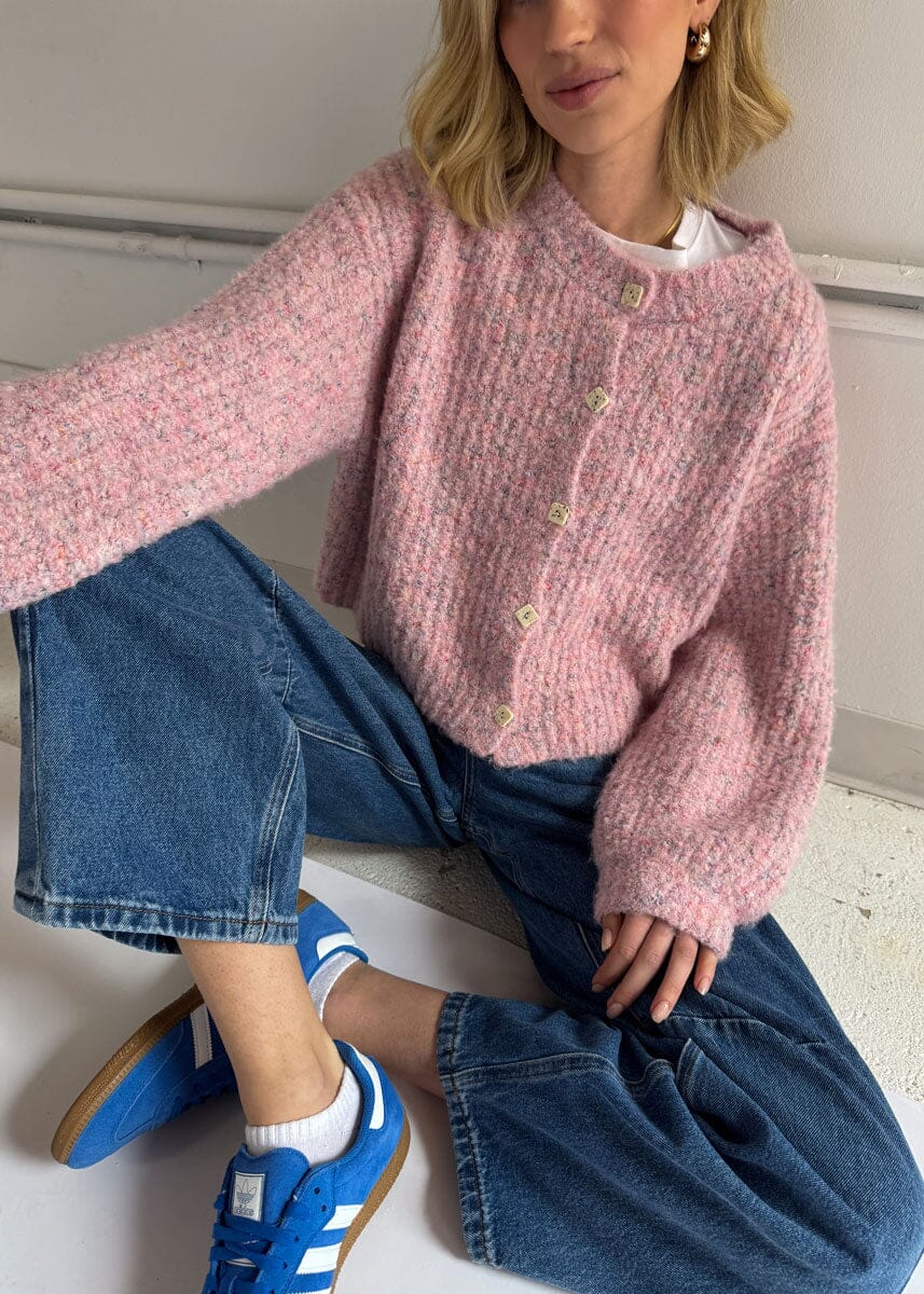 Rachel Oversized Cardigan - Blush