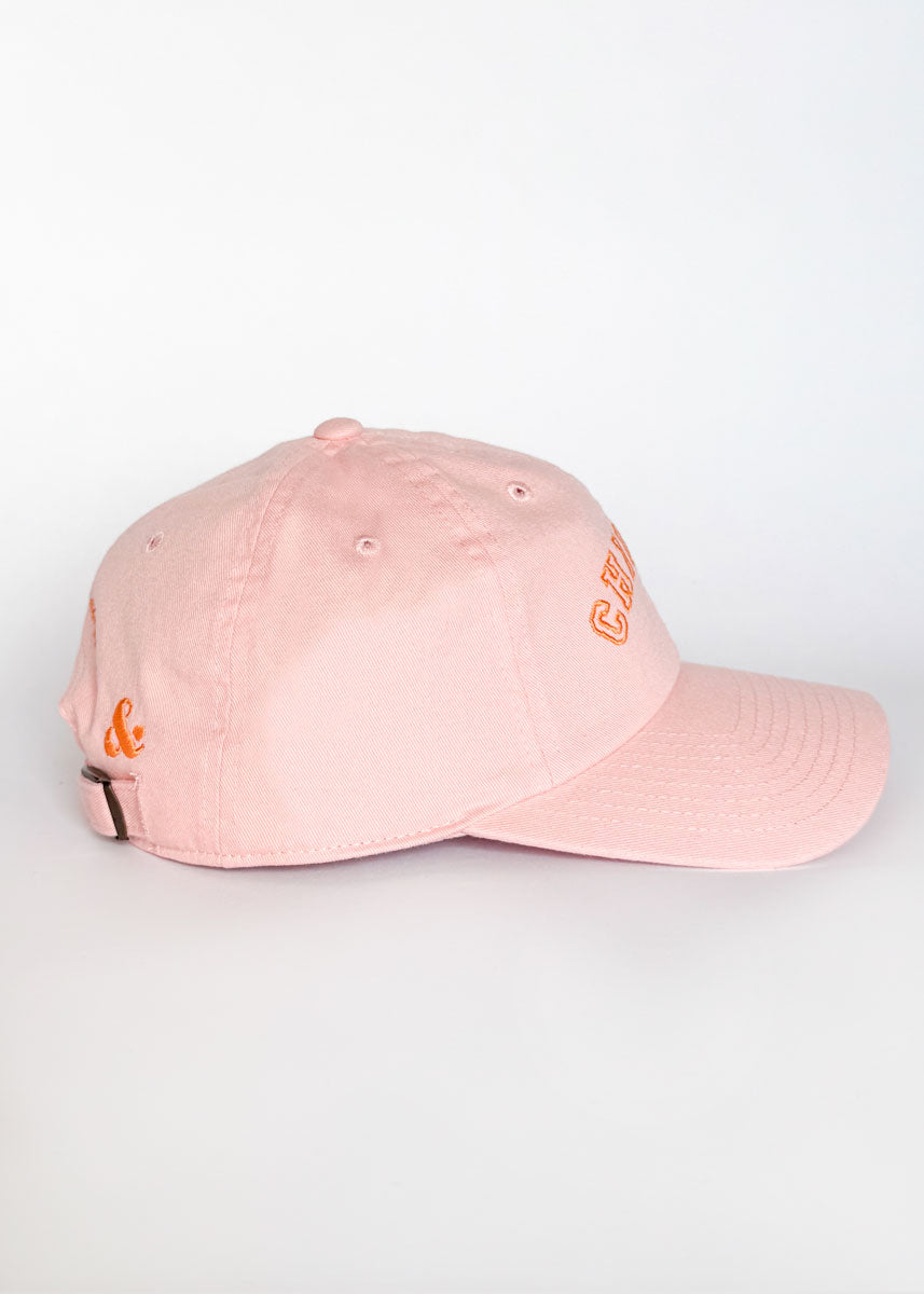 Chicago Arch Dad Hat - Pink & Orange