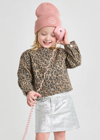 Toddler Mad Hatter Smiley Cuff Beanie - Pink