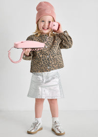 Toddler Mad Hatter Smiley Cuff Beanie - Pink