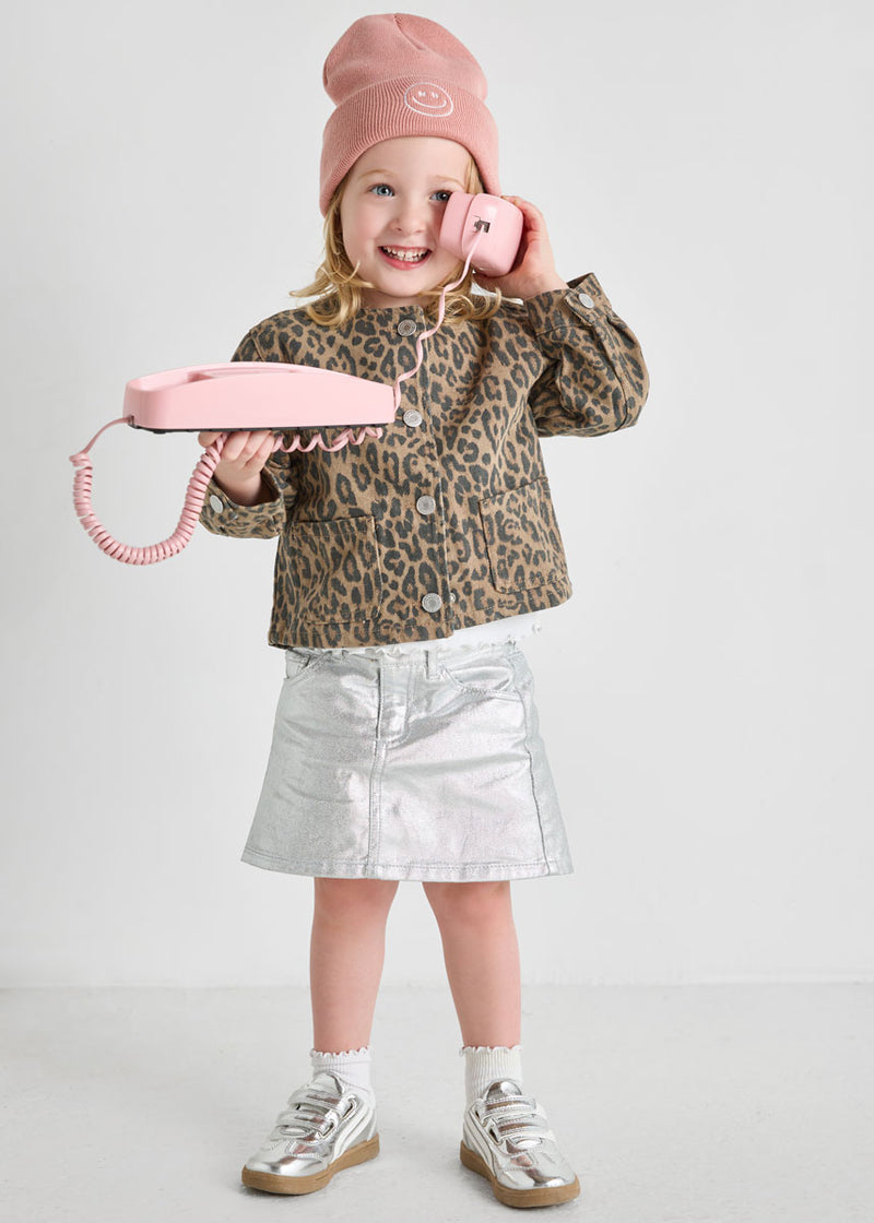 Toddler Mad Hatter Smiley Cuff Beanie - Pink