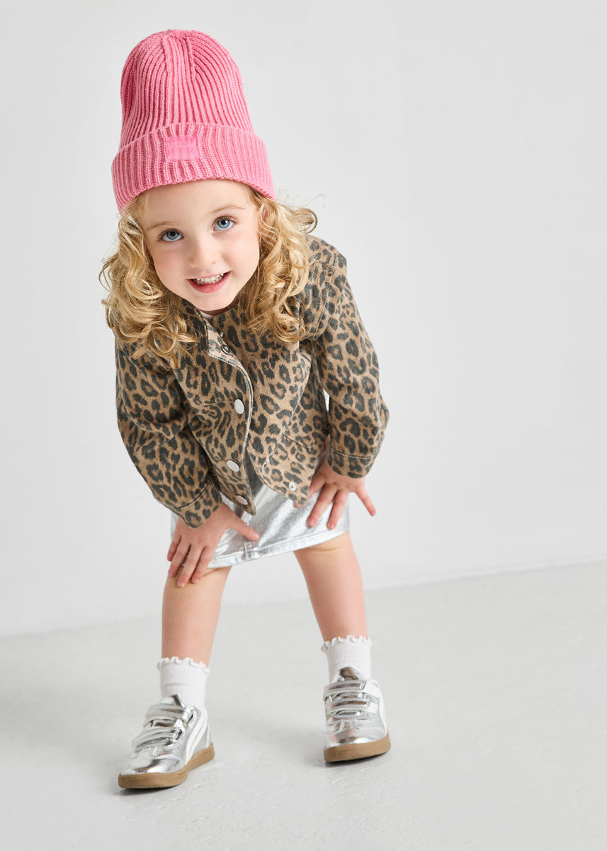 Toddler Mad Hatter Ribbed Knit Beanie - Sachet Pink