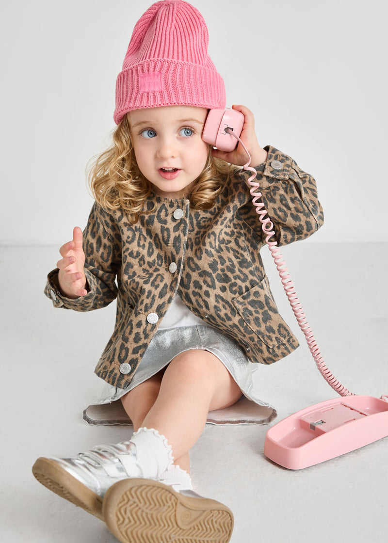 Toddler Mad Hatter Ribbed Knit Beanie - Sachet Pink